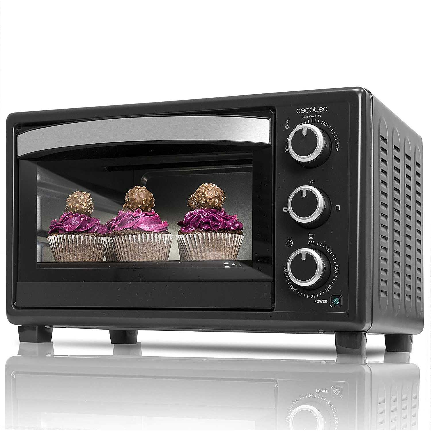 Cecotec 02203 Bake\u0026Toast 550 Forno a microonde 23 litri Potenza 1500 W  colore nero - Cottura forni elettrici - ClickForShop